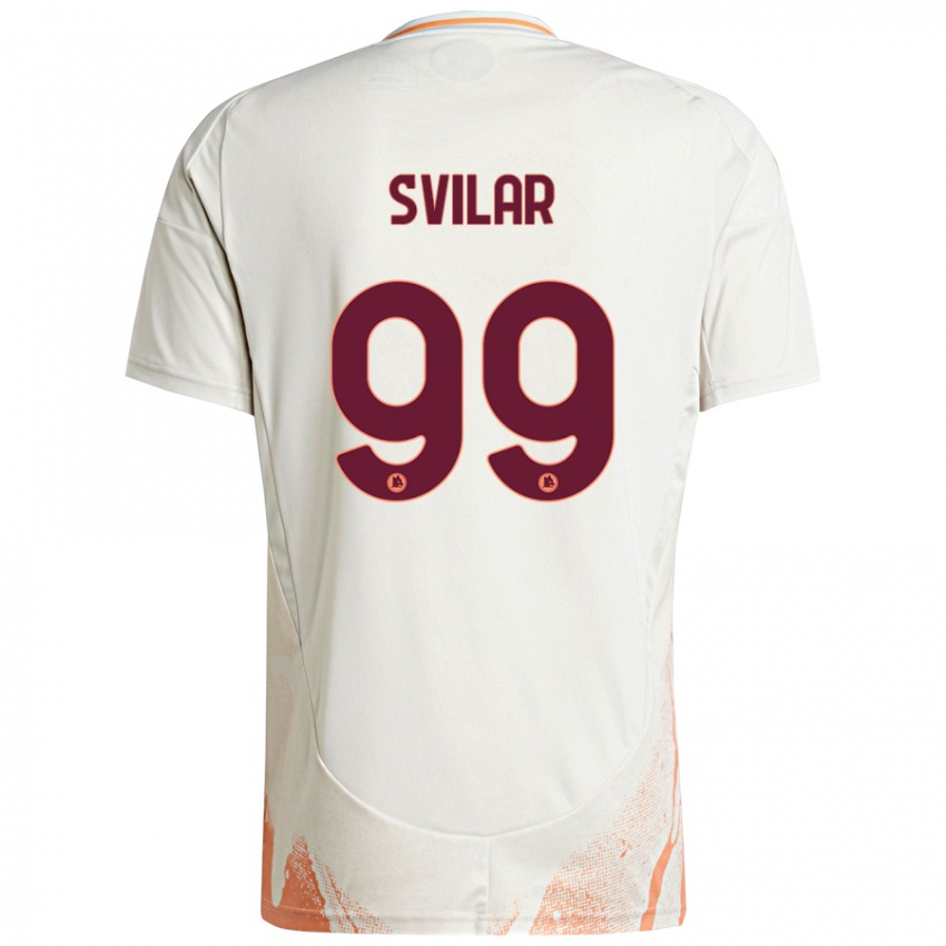 Kinder Mile Svilar #99 Cremeweiß Orange Auswärtstrikot Trikot 2024/25 T-Shirt Österreich