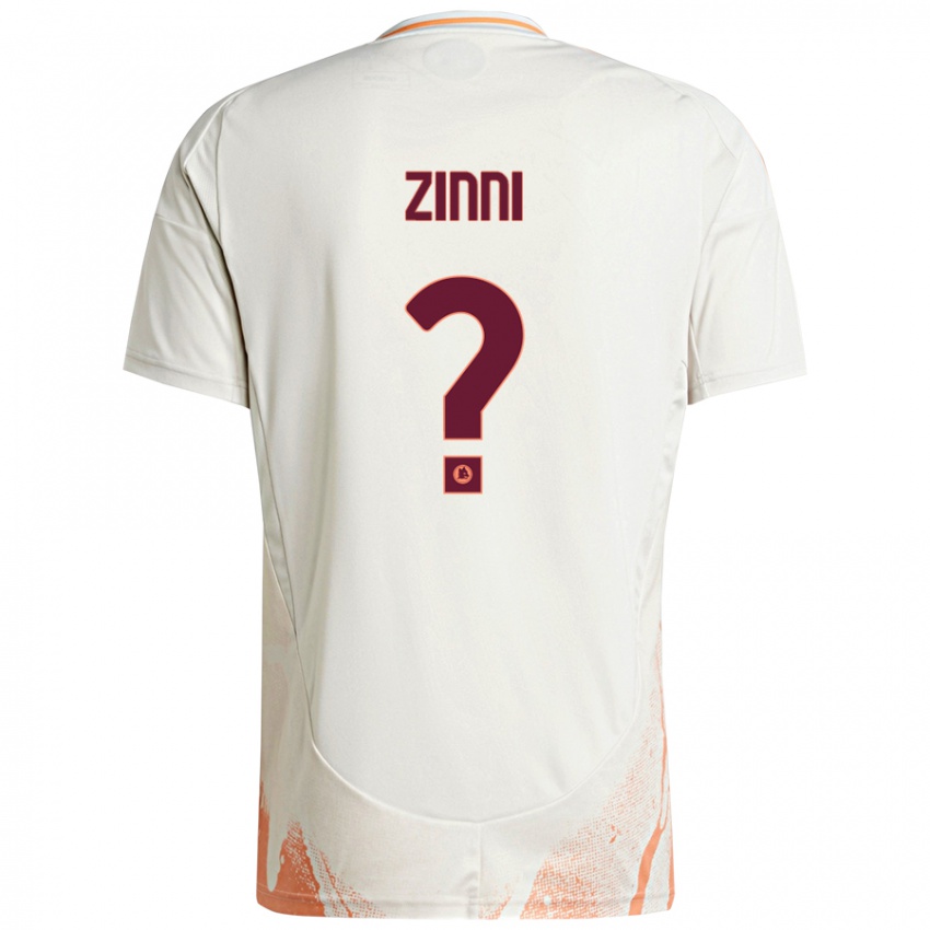 Kinder Raul Zinni #0 Cremeweiß Orange Auswärtstrikot Trikot 2024/25 T-Shirt Österreich