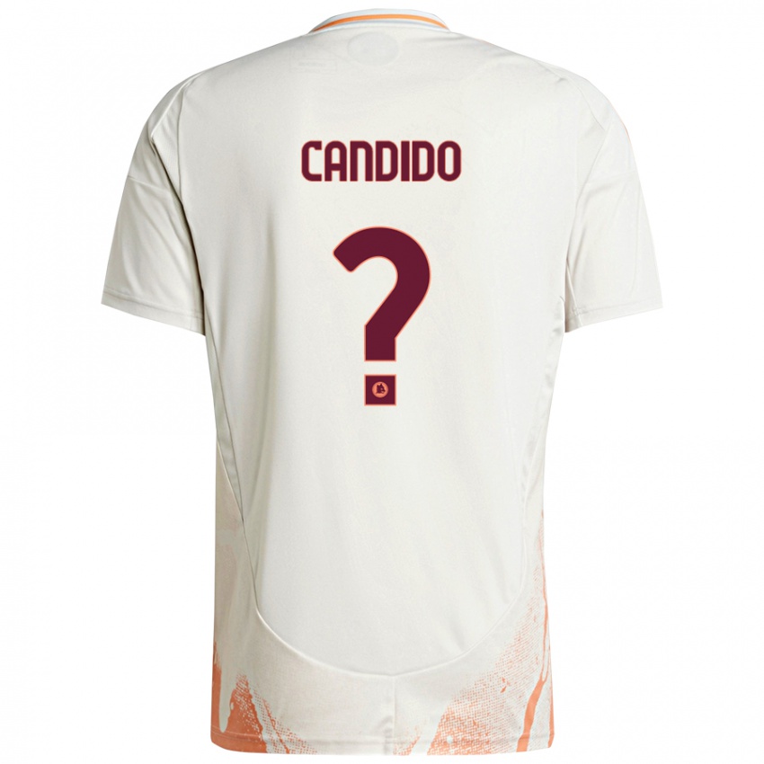 Kinder Gabriele Candido #0 Cremeweiß Orange Auswärtstrikot Trikot 2024/25 T-Shirt Österreich