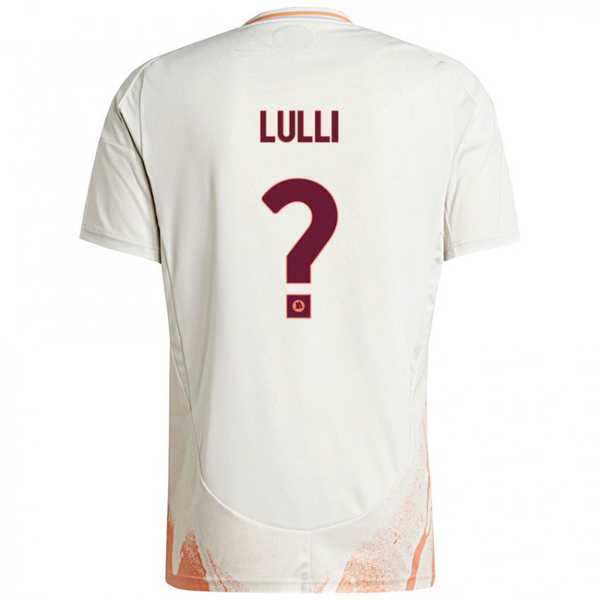 Kinder Emanuele Lulli #0 Cremeweiß Orange Auswärtstrikot Trikot 2024/25 T-Shirt Österreich