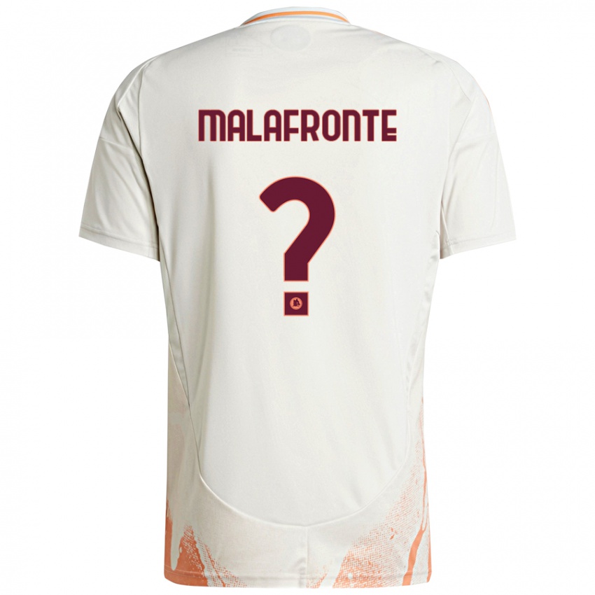 Kinder Matteo Malafronte #0 Cremeweiß Orange Auswärtstrikot Trikot 2024/25 T-Shirt Österreich