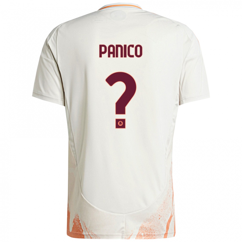 Kinder Francesco Panico #0 Cremeweiß Orange Auswärtstrikot Trikot 2024/25 T-Shirt Österreich