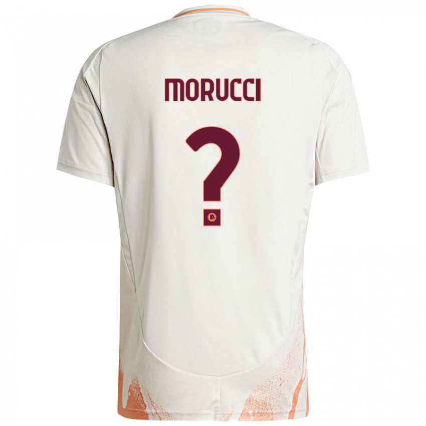 Kinder Edoardo Morucci #0 Cremeweiß Orange Auswärtstrikot Trikot 2024/25 T-Shirt Österreich