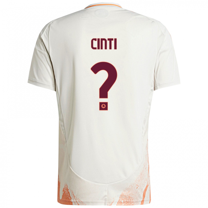 Kinder Valerio Cinti #0 Cremeweiß Orange Auswärtstrikot Trikot 2024/25 T-Shirt Österreich