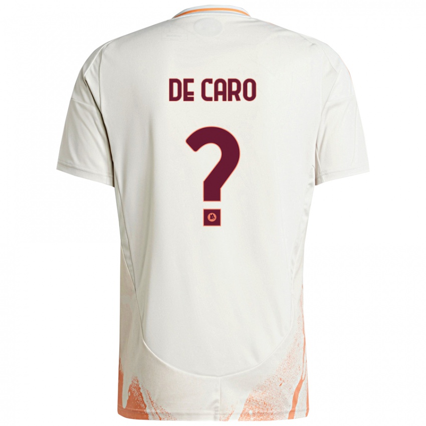 Kinder Lorenzo De Caro #0 Cremeweiß Orange Auswärtstrikot Trikot 2024/25 T-Shirt Österreich