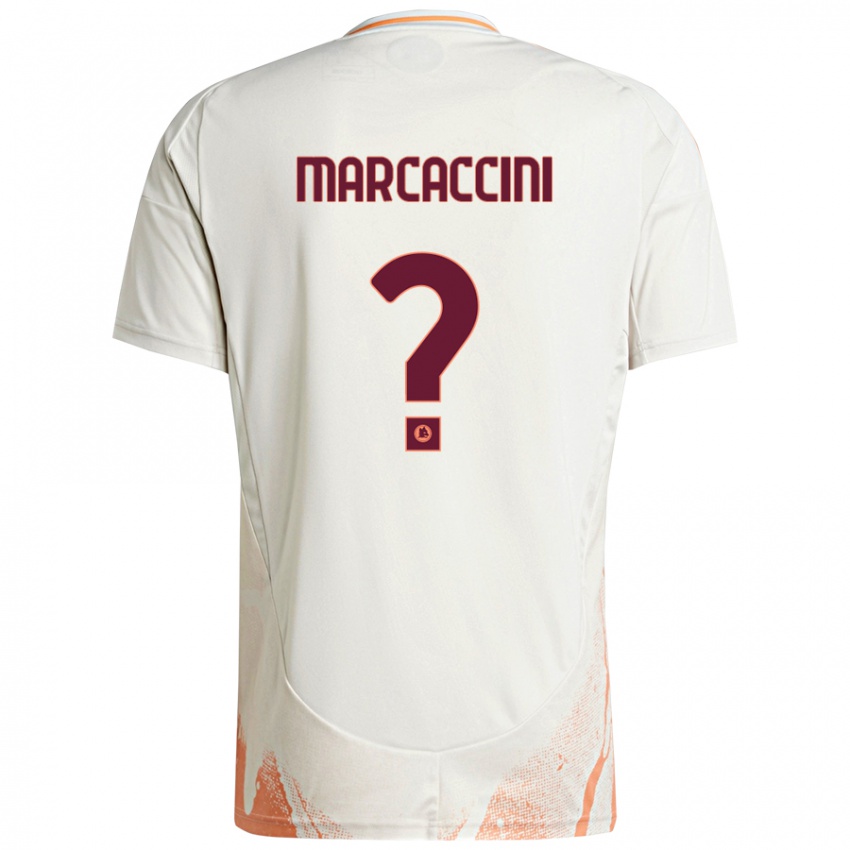 Kinder Alessio Marcaccini #0 Cremeweiß Orange Auswärtstrikot Trikot 2024/25 T-Shirt Österreich