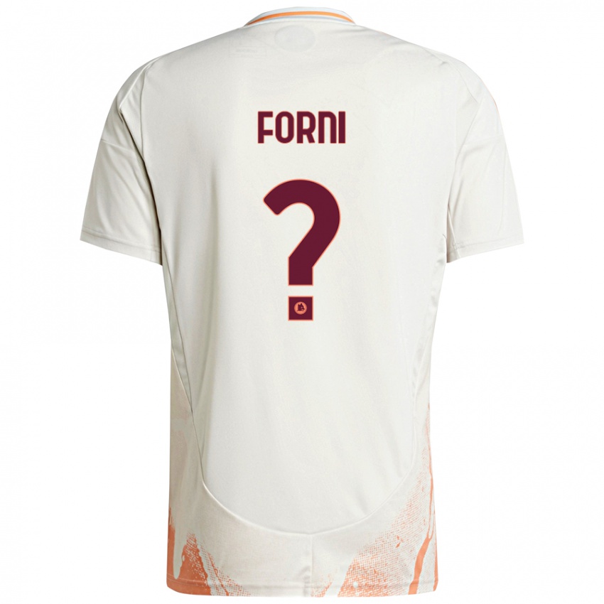 Kinder Matteo Forni #0 Cremeweiß Orange Auswärtstrikot Trikot 2024/25 T-Shirt Österreich