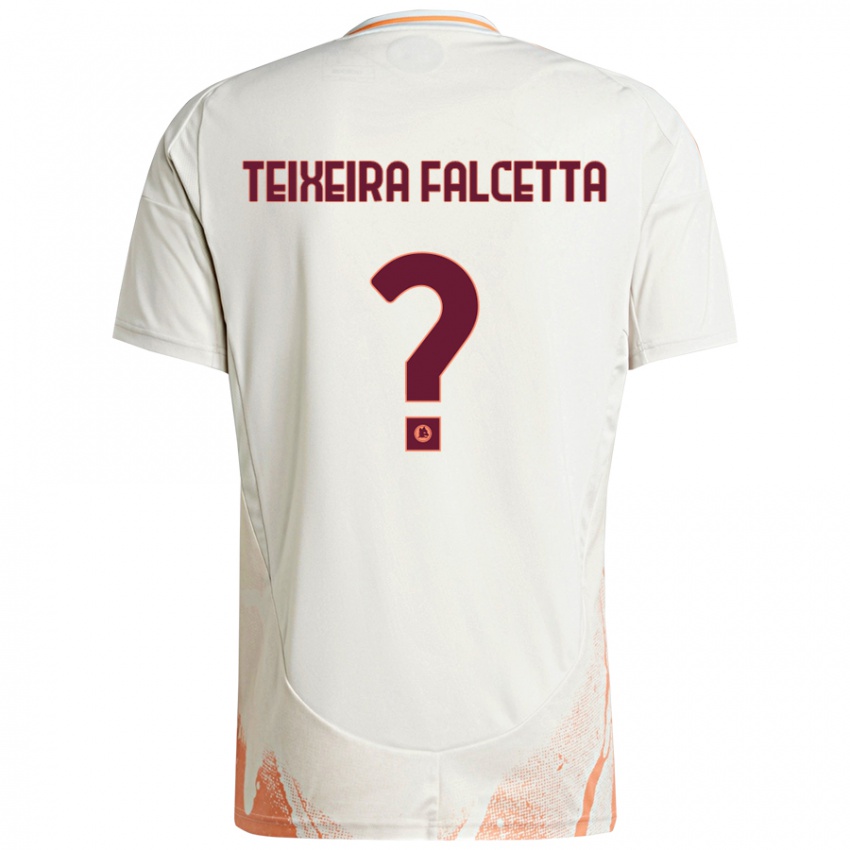 Kinder Pietro Teixeira Falcetta #0 Cremeweiß Orange Auswärtstrikot Trikot 2024/25 T-Shirt Österreich