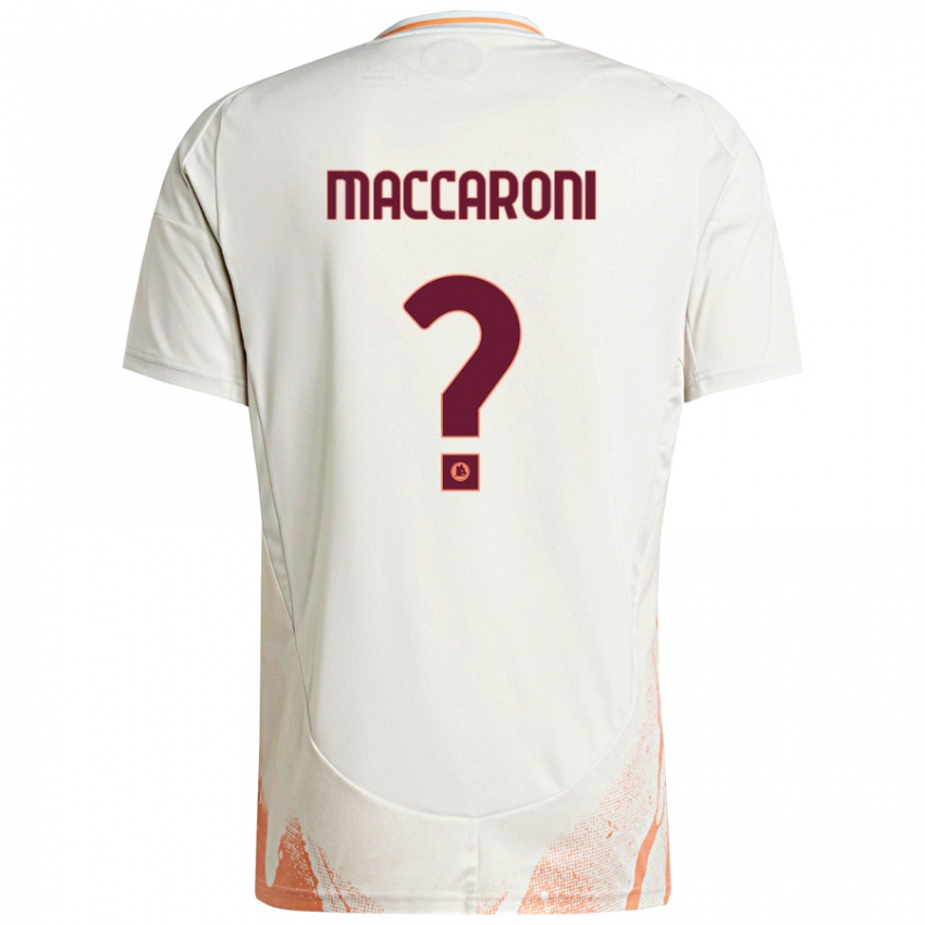 Kinder Valerio Maccaroni #0 Cremeweiß Orange Auswärtstrikot Trikot 2024/25 T-Shirt Österreich