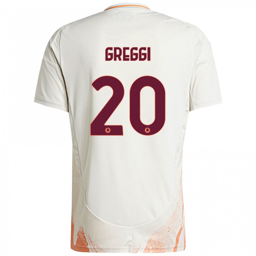 Kinder Giada Greggi #20 Cremeweiß Orange Auswärtstrikot Trikot 2024/25 T-Shirt Österreich