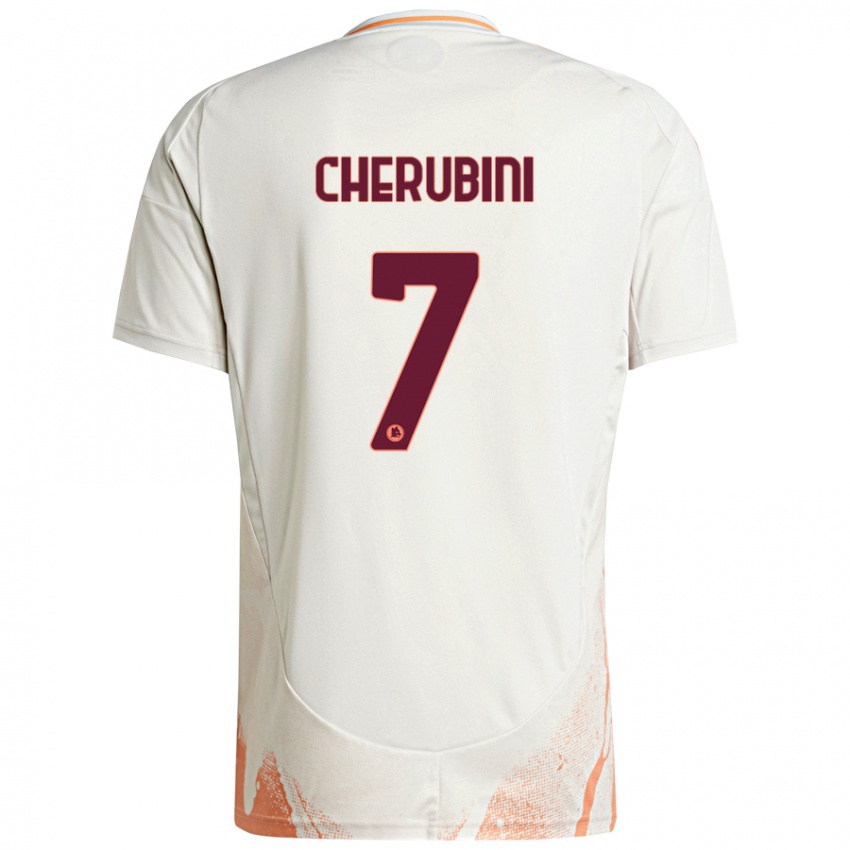 Kinder Luigi Cherubini #7 Cremeweiß Orange Auswärtstrikot Trikot 2024/25 T-Shirt Österreich