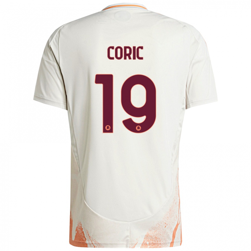 Kinder Ante Coric #19 Cremeweiß Orange Auswärtstrikot Trikot 2024/25 T-Shirt Österreich