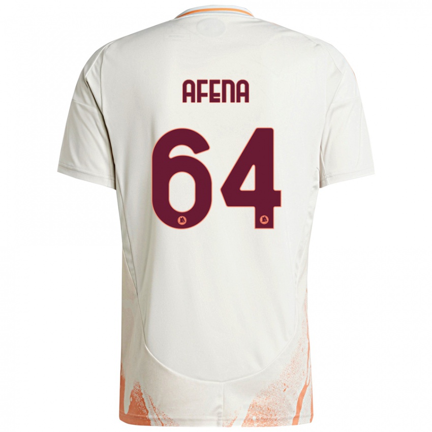 Kinder Felix Afena-Gyan #64 Cremeweiß Orange Auswärtstrikot Trikot 2024/25 T-Shirt Österreich