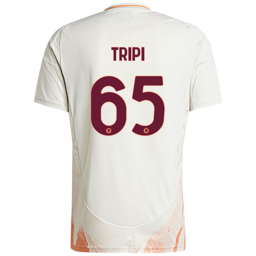 Kinder Filippo Tripi #65 Cremeweiß Orange Auswärtstrikot Trikot 2024/25 T-Shirt Österreich