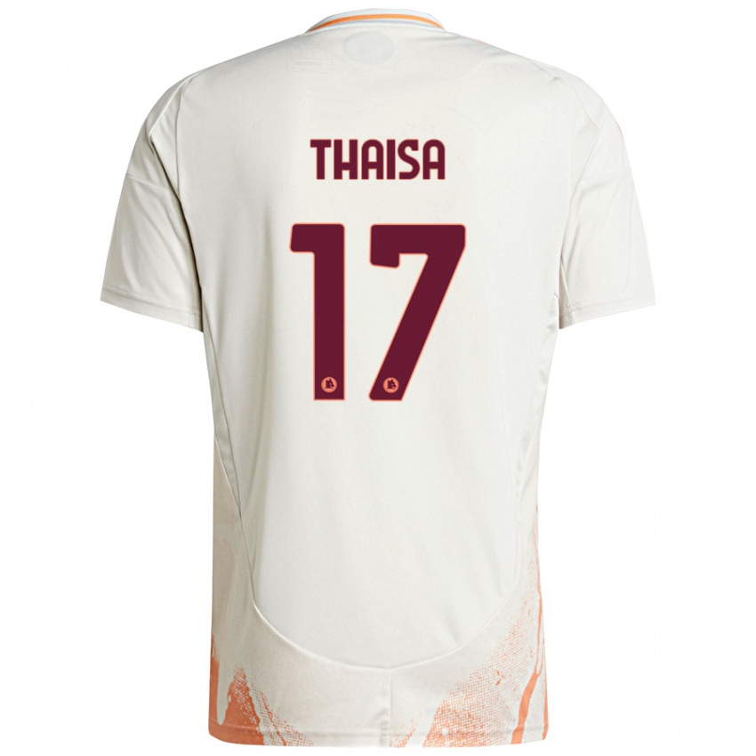 Kinder Thaisa #17 Cremeweiß Orange Auswärtstrikot Trikot 2024/25 T-Shirt Österreich