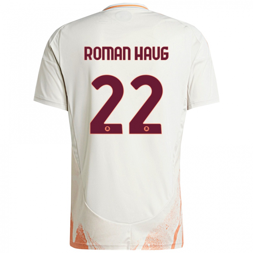 Kinder Sophie Roman Haug #22 Cremeweiß Orange Auswärtstrikot Trikot 2024/25 T-Shirt Österreich