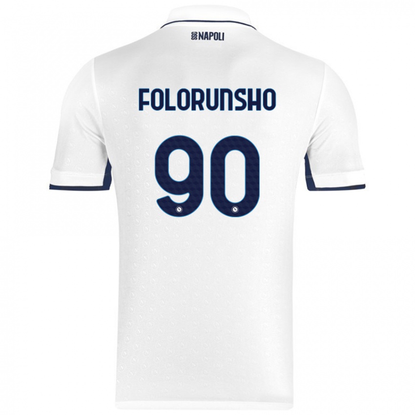 Kinder Michael Folorunsho #90 Weiß Königsblau Auswärtstrikot Trikot 2024/25 T-Shirt Österreich