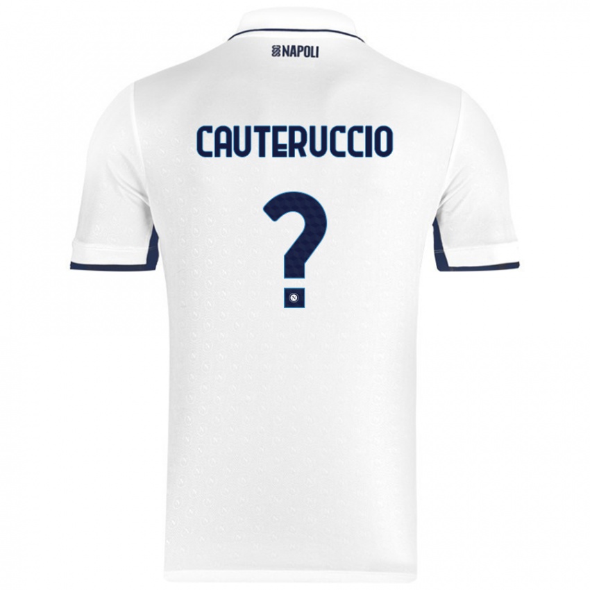 Kinder Walter Cauteruccio #0 Weiß Königsblau Auswärtstrikot Trikot 2024/25 T-Shirt Österreich