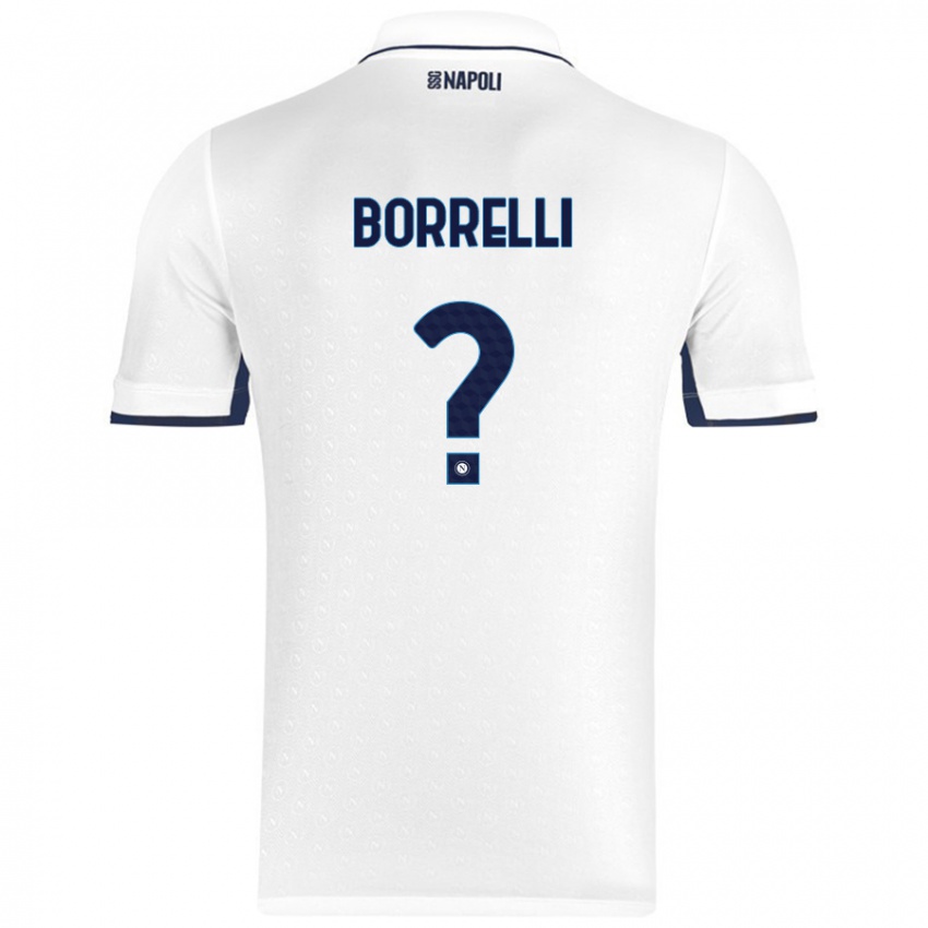 Kinder Ciro Borrelli #0 Weiß Königsblau Auswärtstrikot Trikot 2024/25 T-Shirt Österreich