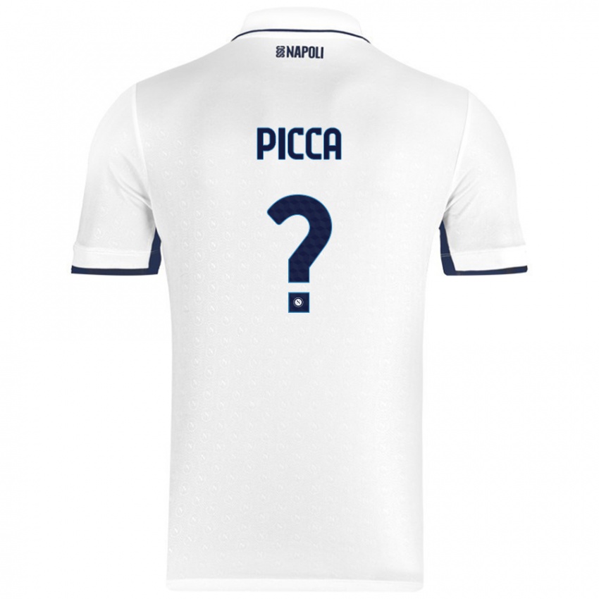 Kinder Luigi Picca #0 Weiß Königsblau Auswärtstrikot Trikot 2024/25 T-Shirt Österreich