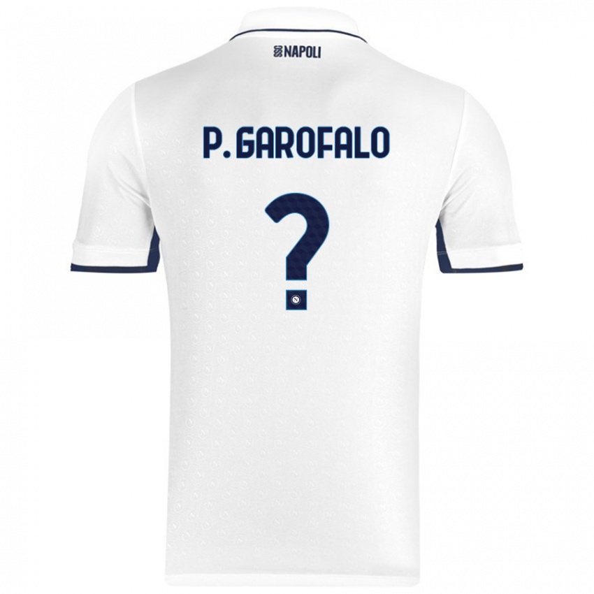 Kinder Pasquale Garofalo #0 Weiß Königsblau Auswärtstrikot Trikot 2024/25 T-Shirt Österreich