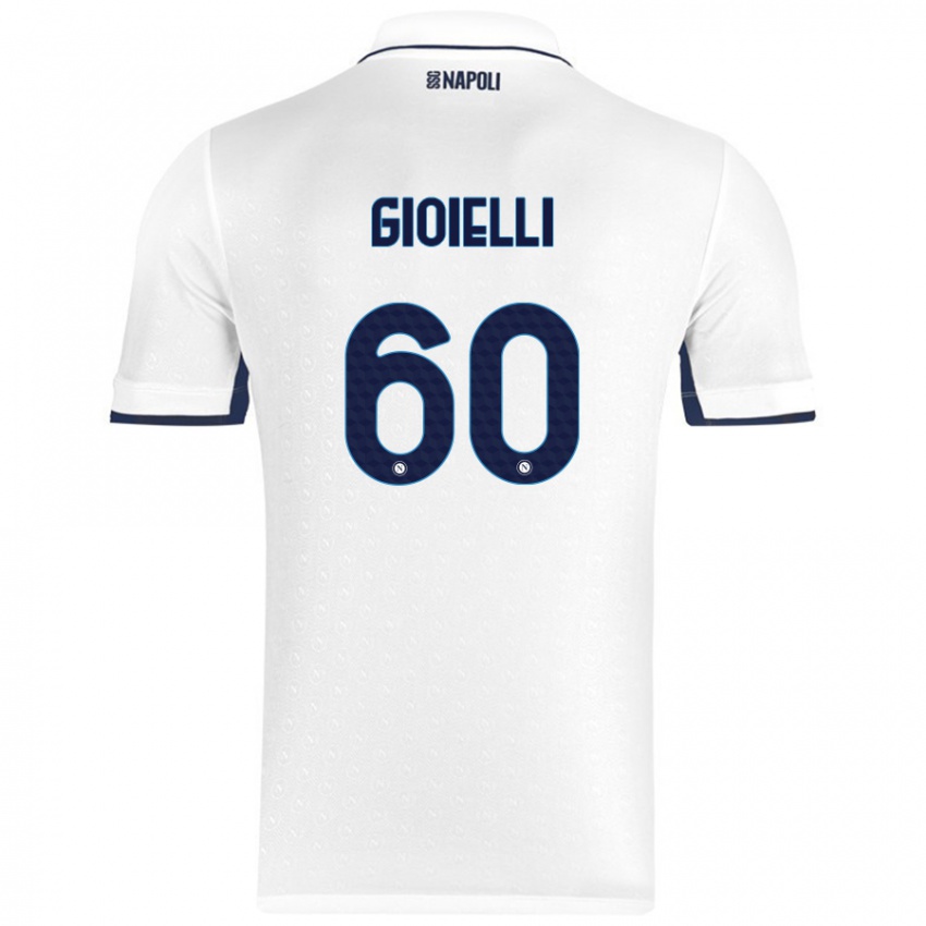 Kinder Francesco Gioielli #60 Weiß Königsblau Auswärtstrikot Trikot 2024/25 T-Shirt Österreich