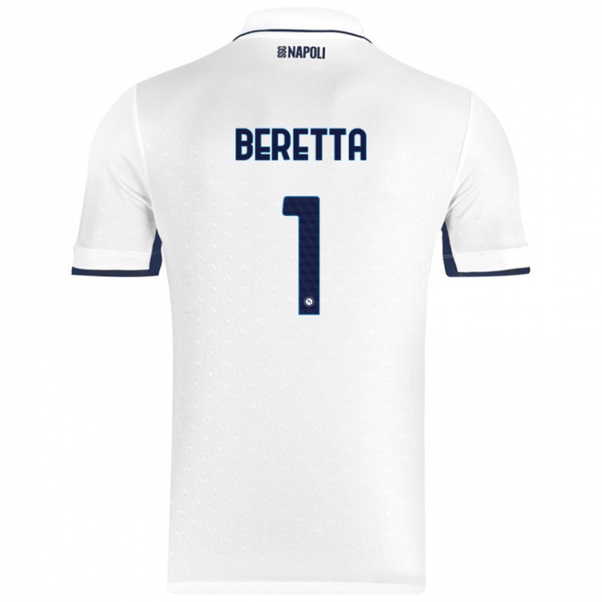 Kinder Beatrice Beretta #1 Weiß Königsblau Auswärtstrikot Trikot 2024/25 T-Shirt Österreich