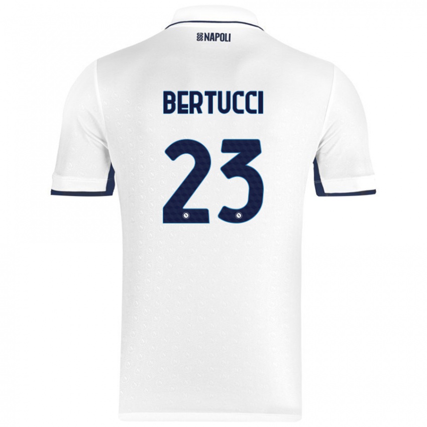 Kinder Sofia Bertucci #23 Weiß Königsblau Auswärtstrikot Trikot 2024/25 T-Shirt Österreich