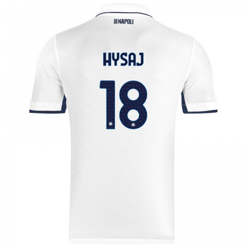 Kinder Daniel Hysaj #18 Weiß Königsblau Auswärtstrikot Trikot 2024/25 T-Shirt Österreich