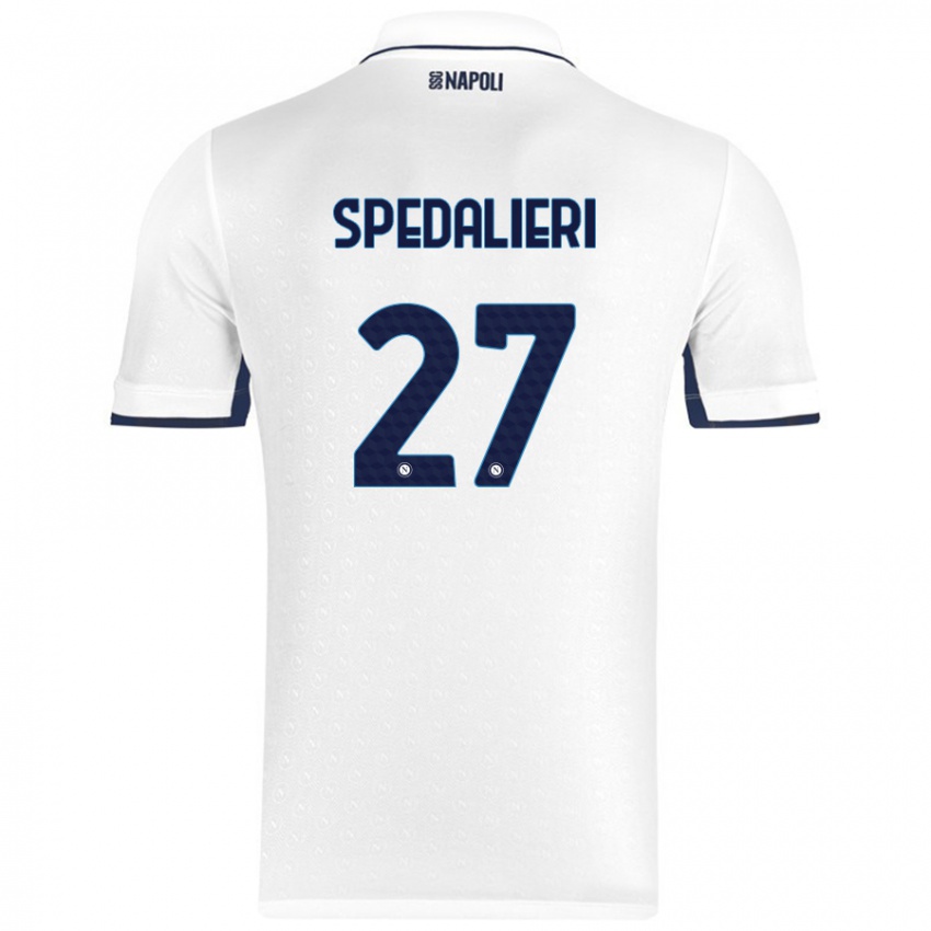 Kinder Johnatan Andrea Spedalieri #27 Weiß Königsblau Auswärtstrikot Trikot 2024/25 T-Shirt Österreich