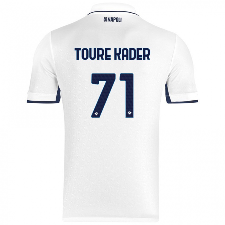 Kinder Aziz Toure Kader #71 Weiß Königsblau Auswärtstrikot Trikot 2024/25 T-Shirt Österreich