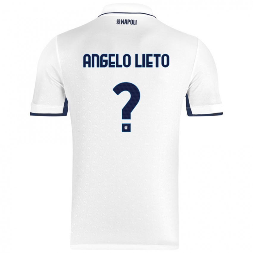 Kinder Angelo Lieto #0 Weiß Königsblau Auswärtstrikot Trikot 2024/25 T-Shirt Österreich