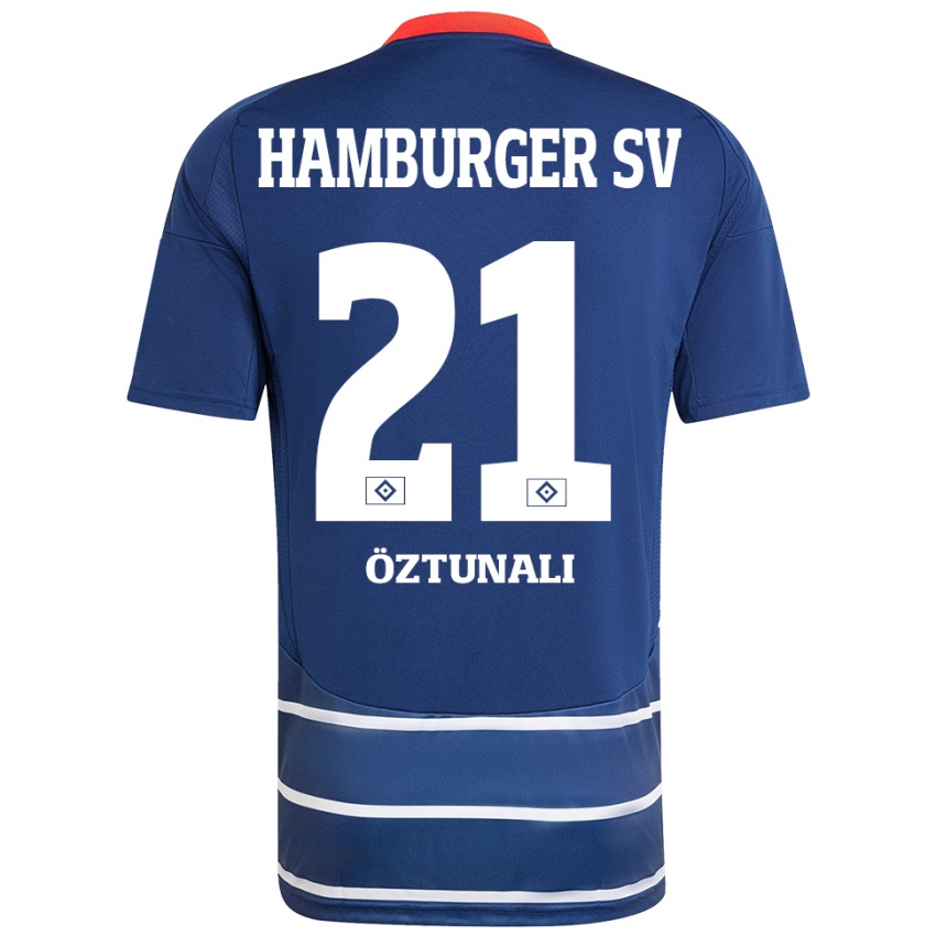 Kinder Levin Öztunali #21 Dunkelblau Auswärtstrikot Trikot 2024/25 T-Shirt Österreich