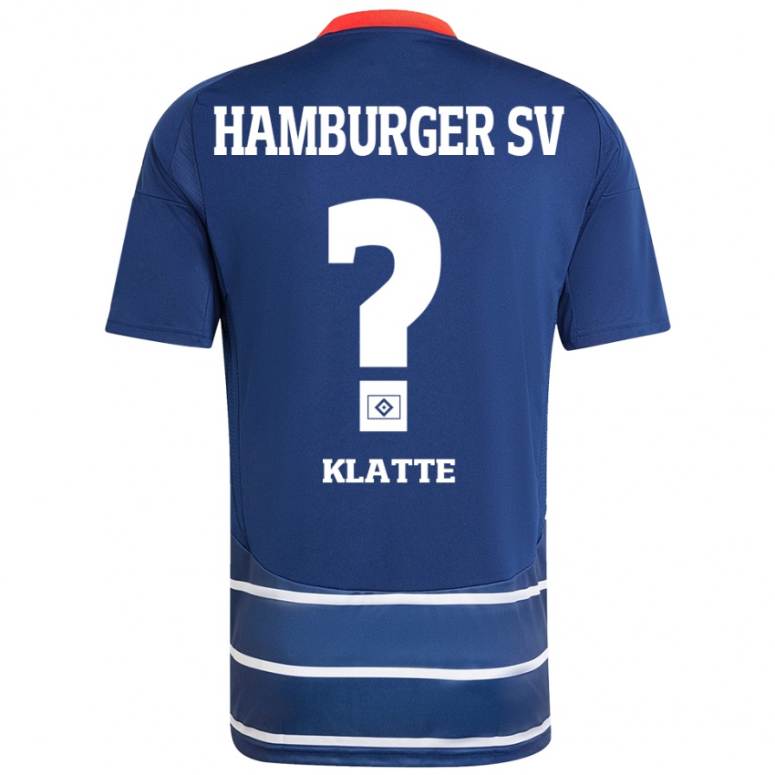 Kinder Luis Klatte #0 Dunkelblau Auswärtstrikot Trikot 2024/25 T-Shirt Österreich