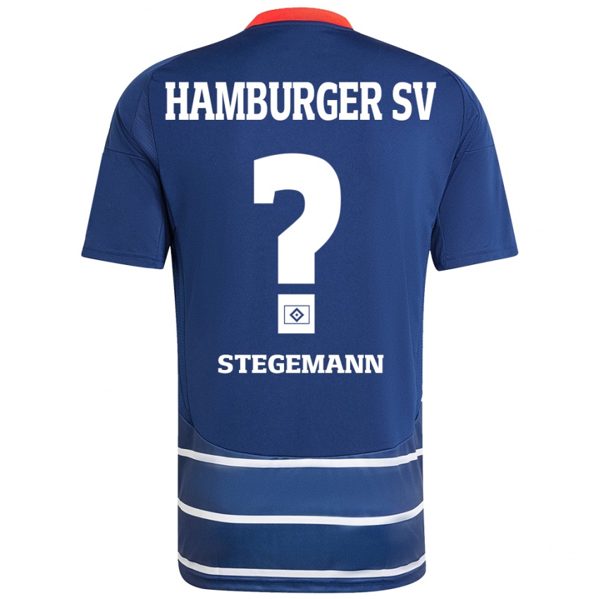 Kinder Jean-Pierre Stegemann #0 Dunkelblau Auswärtstrikot Trikot 2024/25 T-Shirt Österreich