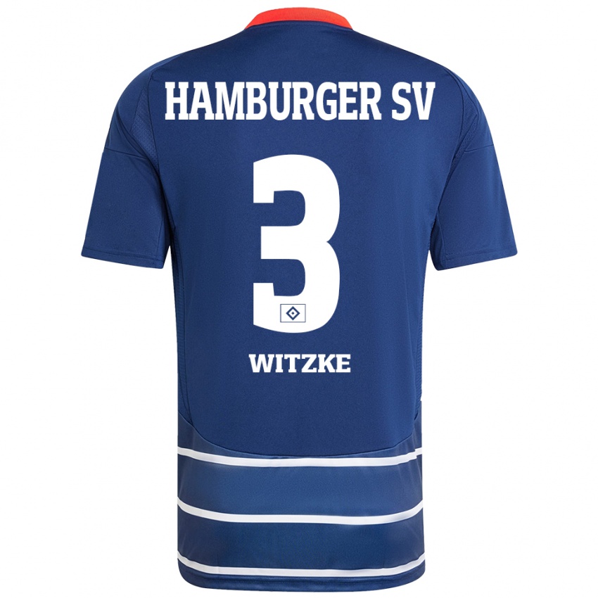 Kinder Oliver Witzke #3 Dunkelblau Auswärtstrikot Trikot 2024/25 T-Shirt Österreich