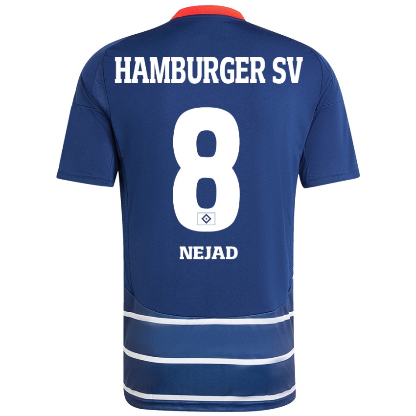 Kinder Milad Nejad #8 Dunkelblau Auswärtstrikot Trikot 2024/25 T-Shirt Österreich