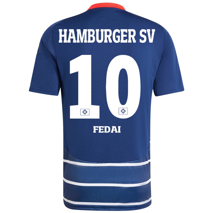 Kinder Martin Fedai #10 Dunkelblau Auswärtstrikot Trikot 2024/25 T-Shirt Österreich