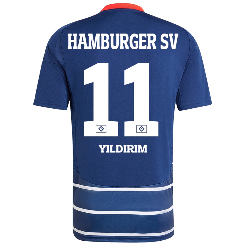 Kinder Mehmet Yildirim #11 Dunkelblau Auswärtstrikot Trikot 2024/25 T-Shirt Österreich