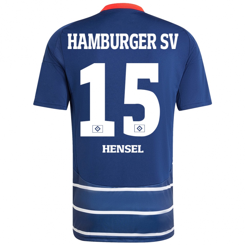 Kinder Janoah Hensel #15 Dunkelblau Auswärtstrikot Trikot 2024/25 T-Shirt Österreich