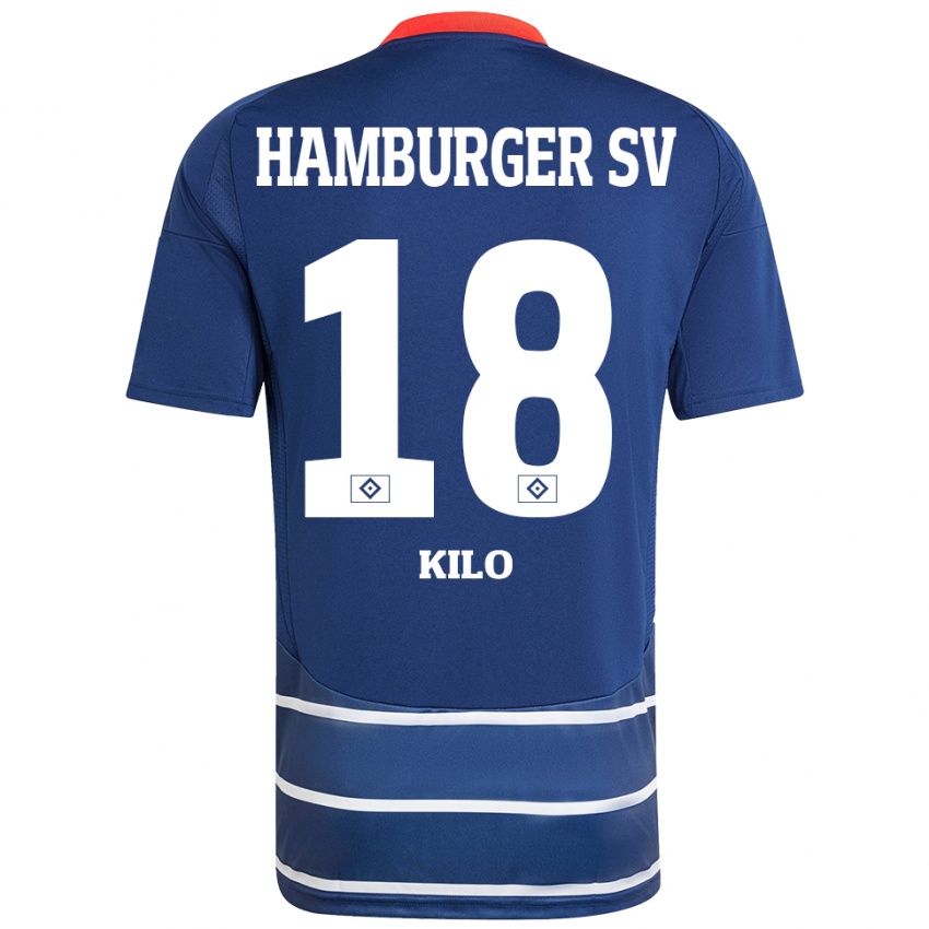 Kinder Jesse Kilo #18 Dunkelblau Auswärtstrikot Trikot 2024/25 T-Shirt Österreich