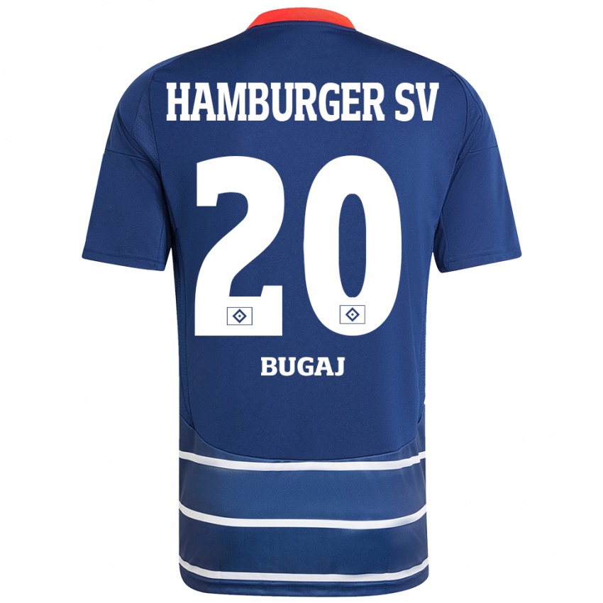 Kinder Jan-Luca Bugaj #20 Dunkelblau Auswärtstrikot Trikot 2024/25 T-Shirt Österreich