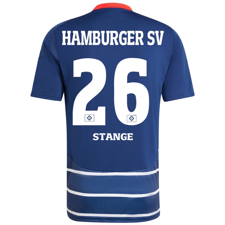 Kinder Otto Stange #26 Dunkelblau Auswärtstrikot Trikot 2024/25 T-Shirt Österreich