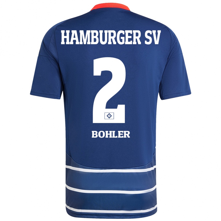 Kinder Annaleen Böhler #2 Dunkelblau Auswärtstrikot Trikot 2024/25 T-Shirt Österreich