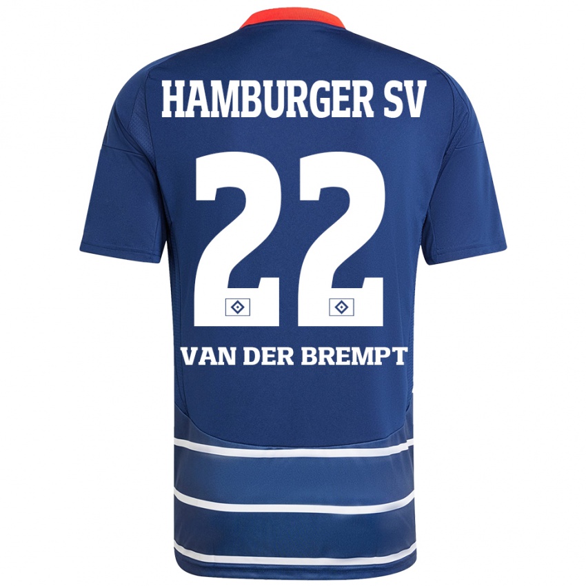 Kinder Ignace Van Der Brempt #22 Dunkelblau Auswärtstrikot Trikot 2024/25 T-Shirt Österreich