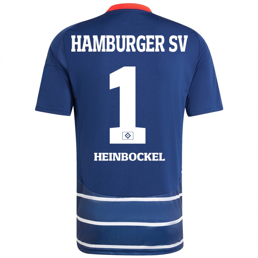 Kinder Simon Heinbockel #1 Dunkelblau Auswärtstrikot Trikot 2024/25 T-Shirt Österreich