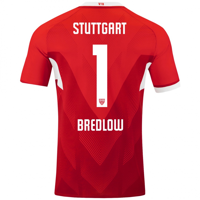 Kinder Fabian Bredlow #1 Rot Weiß Auswärtstrikot Trikot 2024/25 T-Shirt Österreich