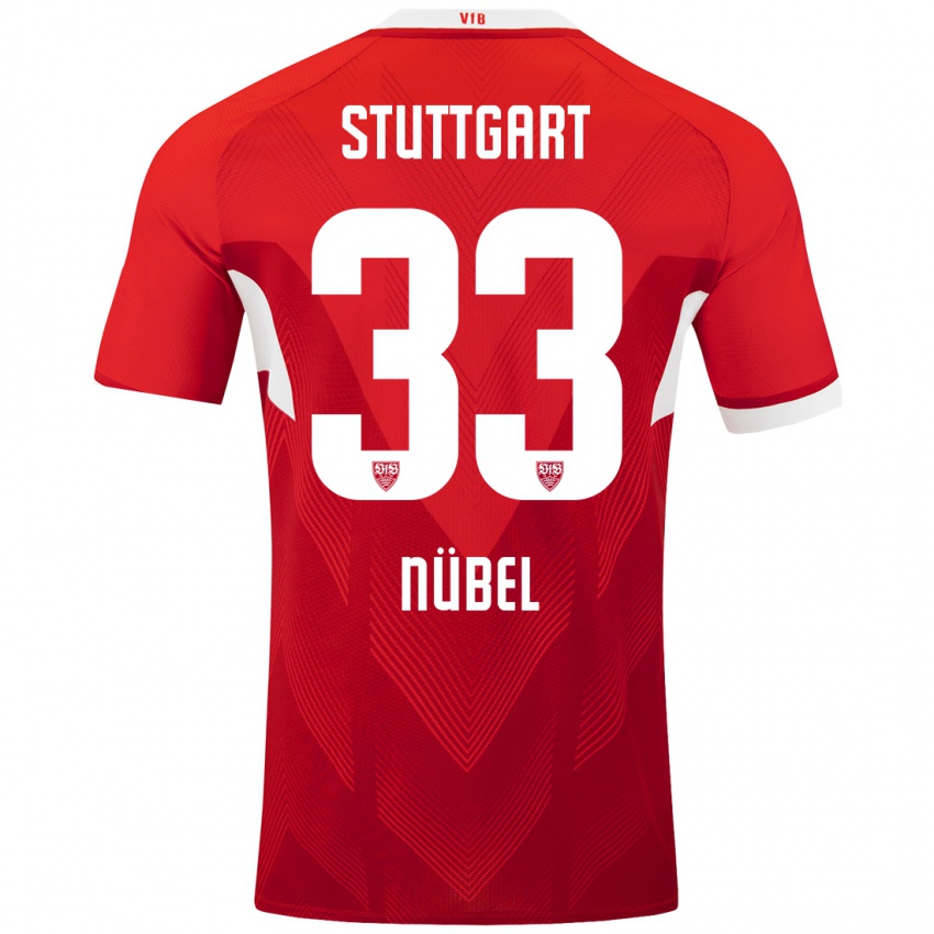 Kinder Alexander Nübel #33 Rot Weiß Auswärtstrikot Trikot 2024/25 T-Shirt Österreich