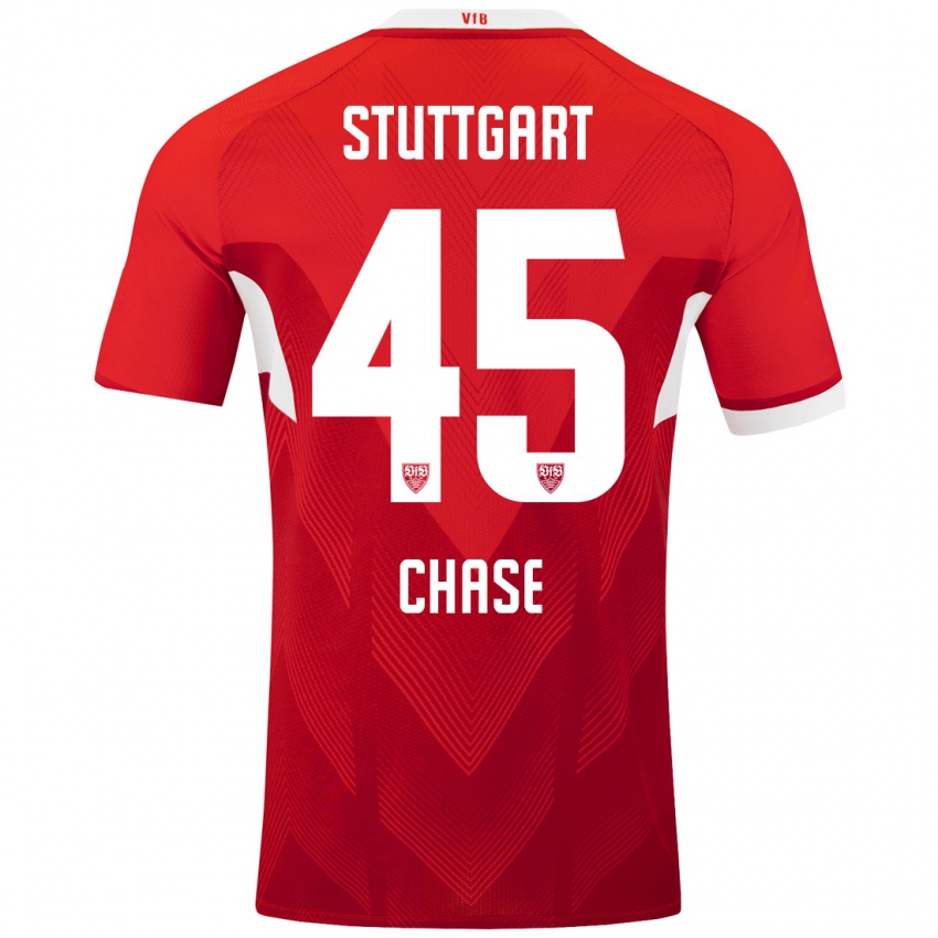 Kinder Anrie Chase #45 Rot Weiß Auswärtstrikot Trikot 2024/25 T-Shirt Österreich