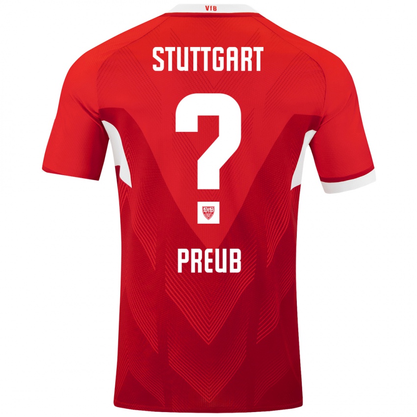 Kinder Laurin Preuß #0 Rot Weiß Auswärtstrikot Trikot 2024/25 T-Shirt Österreich